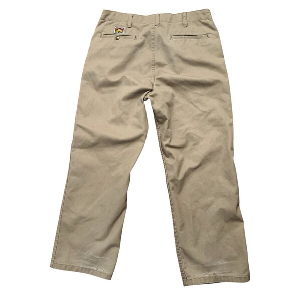 Ben Davis Original Ben’s Pants Mens 36 Slash Pockets Work Wear Beige VTG Y2K - Picture 3 of 8